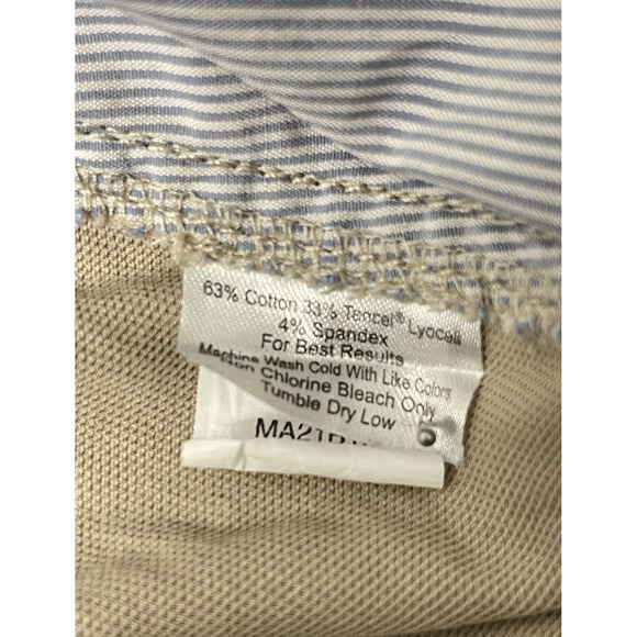 Peter Millar Shorts Mens 38 Beige Chino Golf Stretch 9" Inseam Crown Logo - Picture 9 of 9